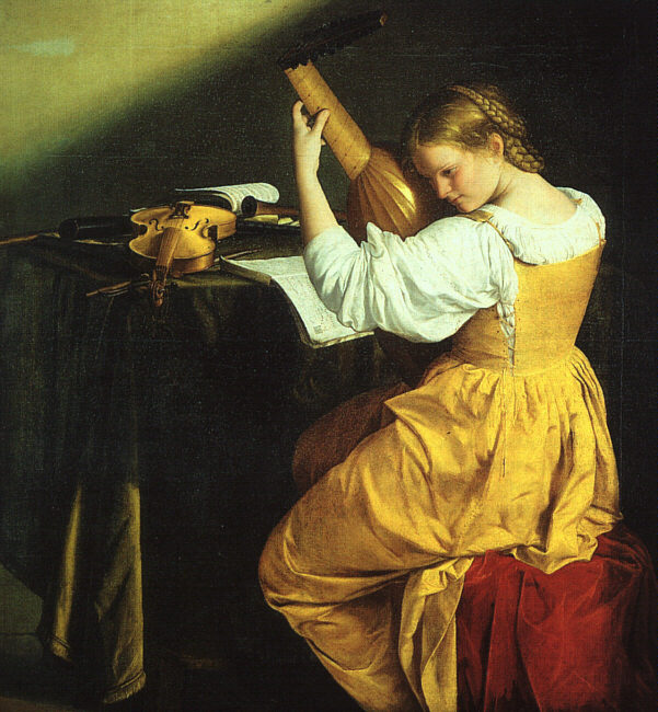 Orazio Gentileschi The Lute Player